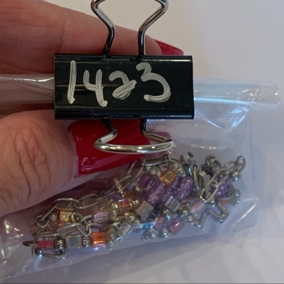 💐5/25 colorful glass bead charm silver bracelet - Picture 7 of 7